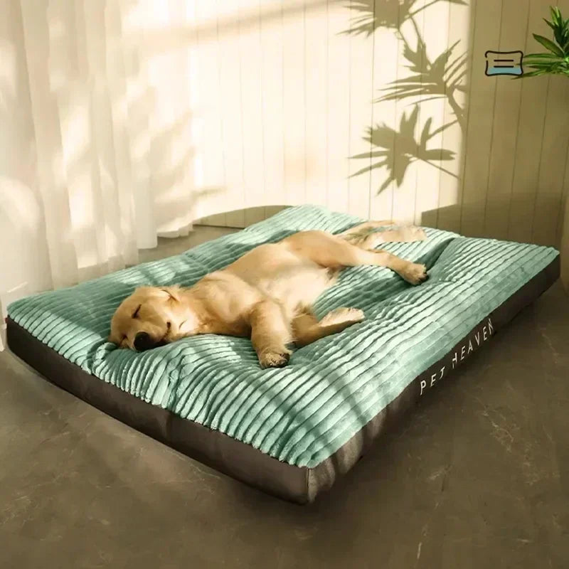 Oversized Corduroy Dog Bed – Thick, Comfortable Sleeping Mat for Medium & Large Dogs, Removable & Washable Pet Sofa