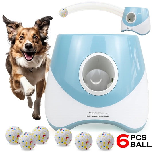 Automatic Tennis Ball Launcher for Dogs – Interactive Fetch Toy with Rechargeable Catapult Mechanism for Fun Playtime