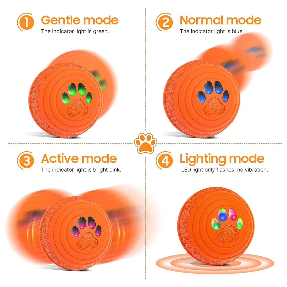 Interactive Light-Up Dog Ball – Automatic Rolling & Bouncing Toy for Puppies, Small, Medium & Large Dogs
