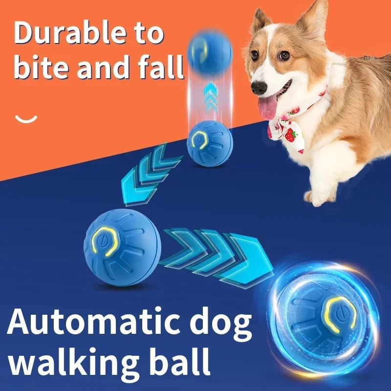 Electronic Interactive Dog Toy Ball – USB Rechargeable Automatic Moving & Bouncing Ball for Puppies and Cats, Fun Pet Toy, Perfect Birthday Gift