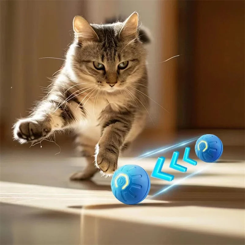 Electronic Interactive Dog Toy Ball – USB Rechargeable Automatic Moving & Bouncing Ball for Puppies and Cats, Fun Pet Toy, Perfect Birthday Gift