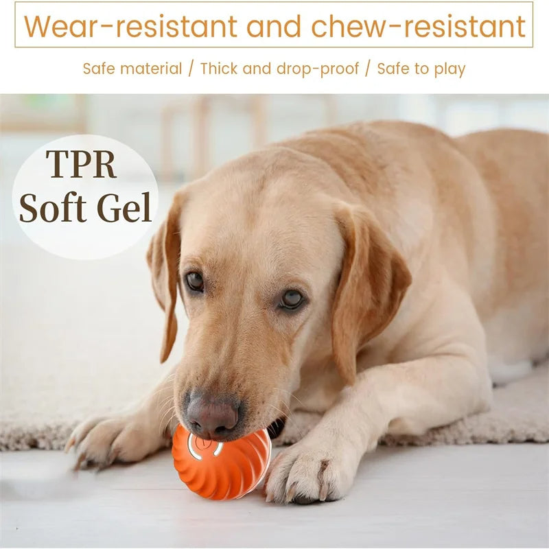 Electronic Interactive Dog Toy Ball – USB Rechargeable Automatic Moving & Bouncing Ball for Puppies and Cats, Fun Pet Toy, Perfect Birthday Gift