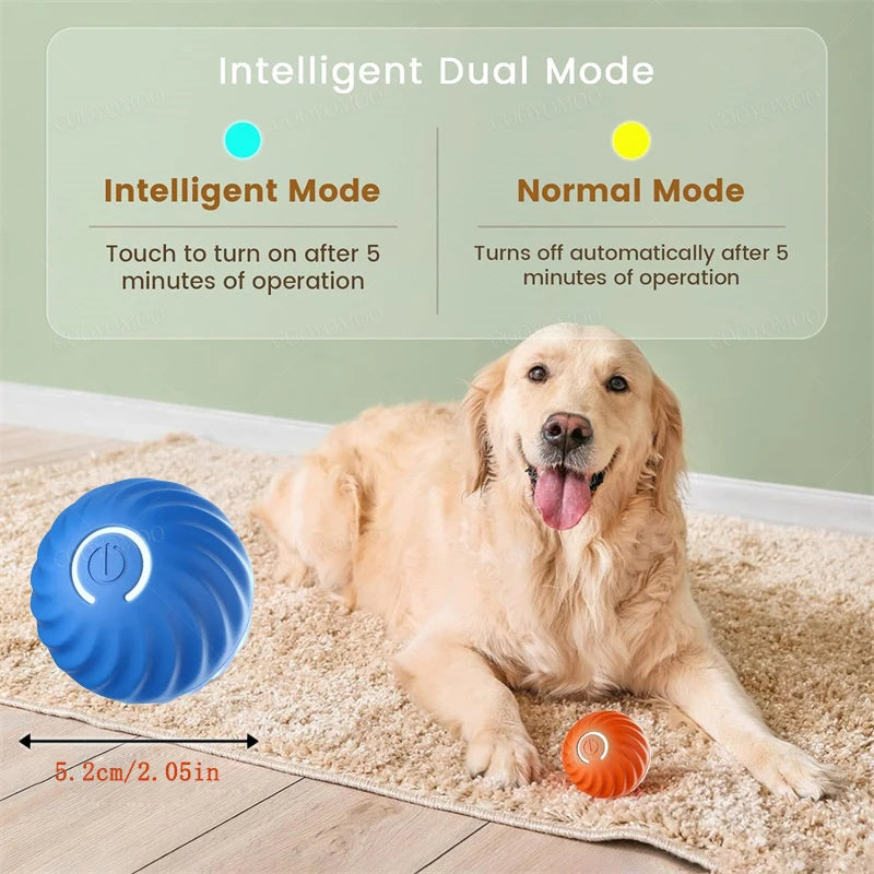 Electronic Interactive Dog Toy Ball – USB Rechargeable Automatic Moving & Bouncing Ball for Puppies and Cats, Fun Pet Toy, Perfect Birthday Gift