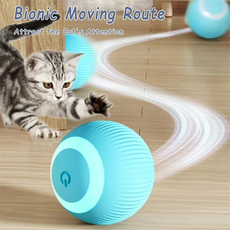 Electronic Interactive Dog Toy Ball – USB Rechargeable Automatic Moving & Bouncing Ball for Puppies and Cats, Fun Pet Toy, Perfect Birthday Gift