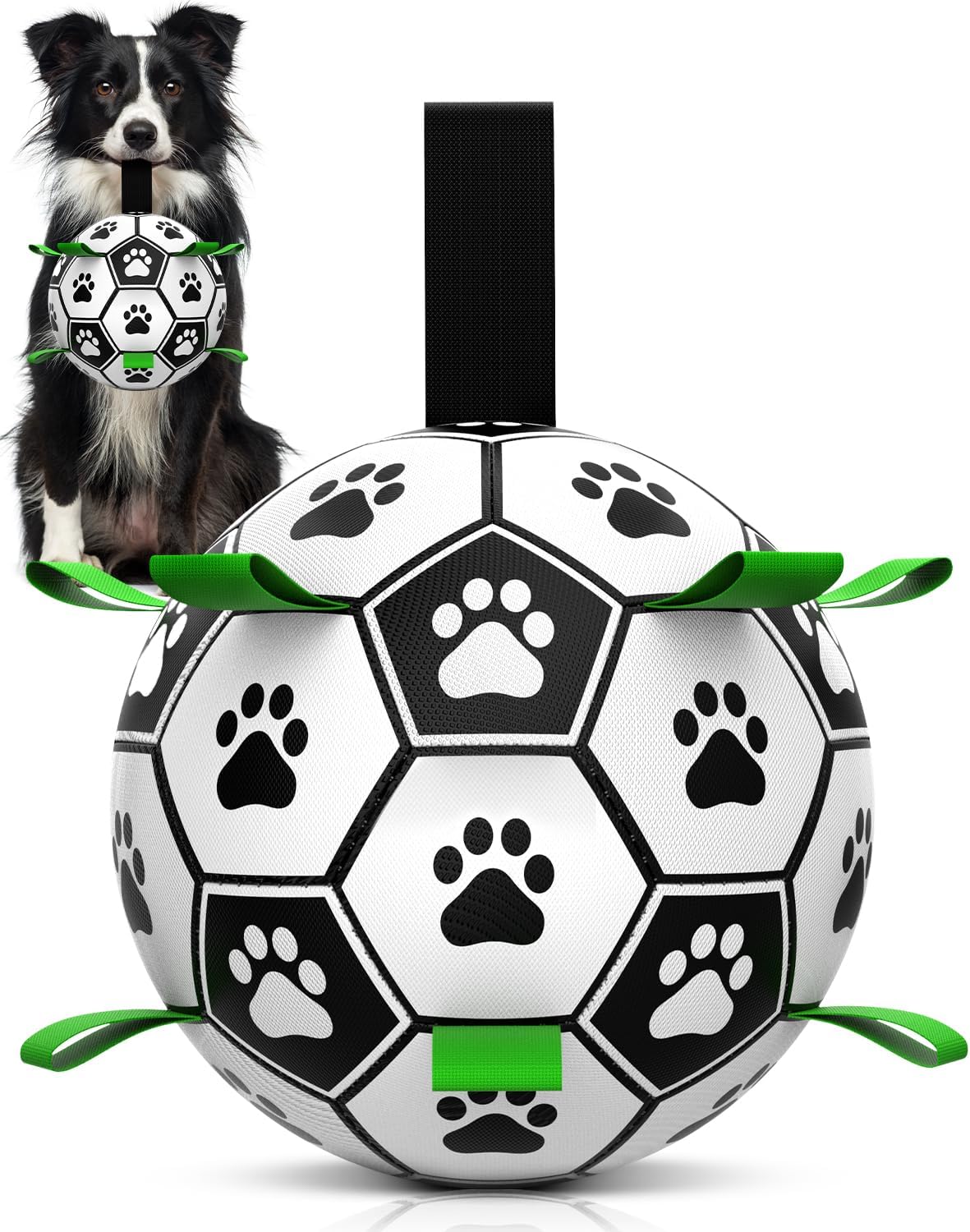 Durable Dog Football Toy with Grab Tabs, Water-Friendly Ball for Small to Medium Breeds, Ideal for Indoor and Outdoor Play