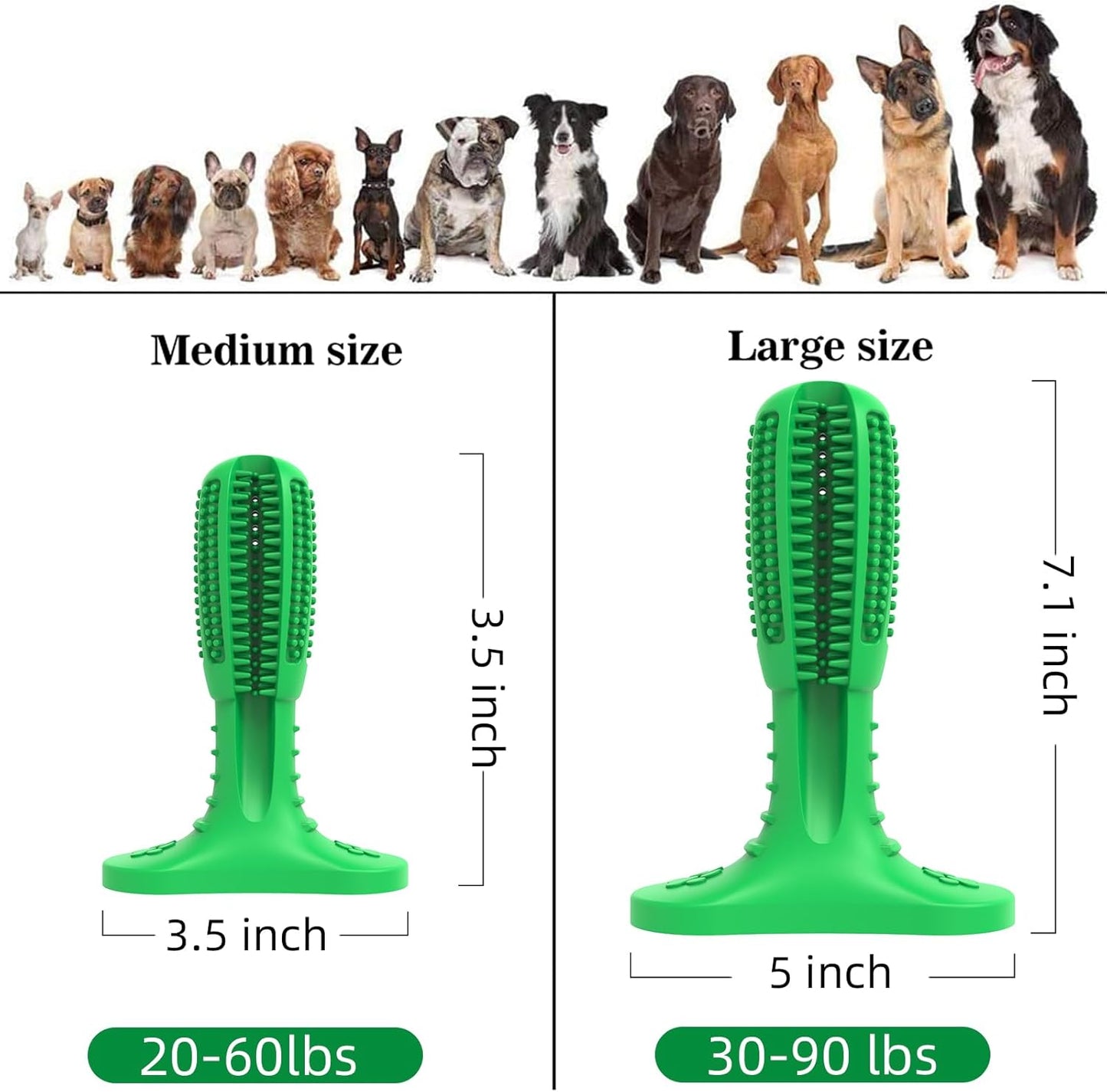 Natural Rubber Dog Chew Toy – Puppy Dental Care & Teeth Cleaner, Perfect for Grinding & Gift!