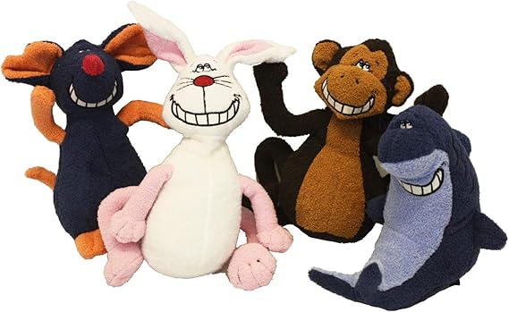 Multipet Deedle Dude – Singing Blue Mouse Plush Toy for Dogs (8")