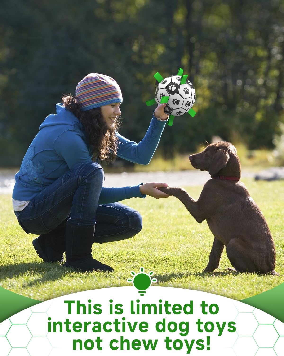Durable Dog Football Toy with Grab Tabs, Water-Friendly Ball for Small to Medium Breeds, Ideal for Indoor and Outdoor Play