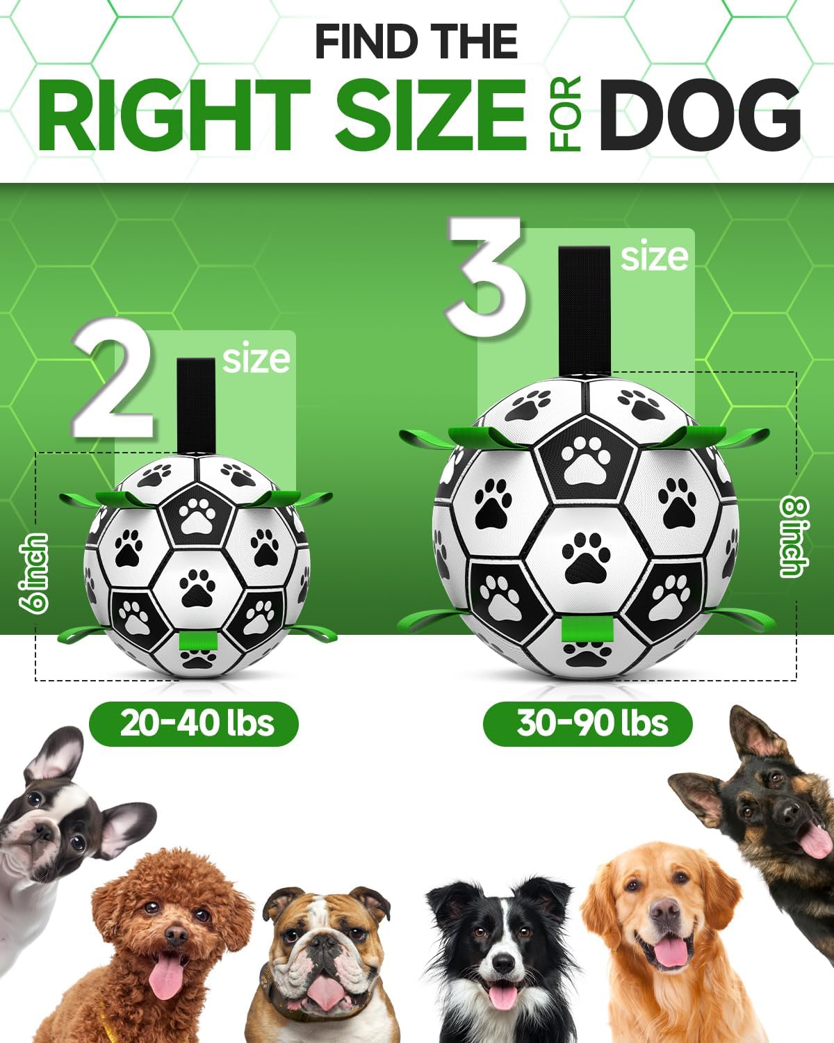 Durable Dog Football Toy with Grab Tabs, Water-Friendly Ball for Small to Medium Breeds, Ideal for Indoor and Outdoor Play