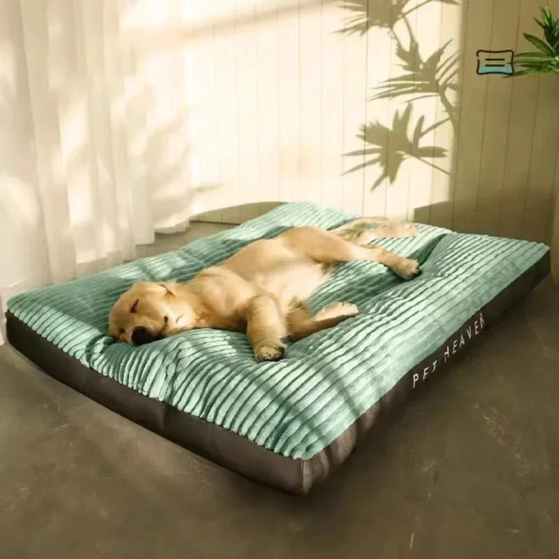 Oversized Corduroy Dog Bed – Thick, Comfortable Sleeping Mat for Medium & Large Dogs, Removable & Washable Pet Sofa