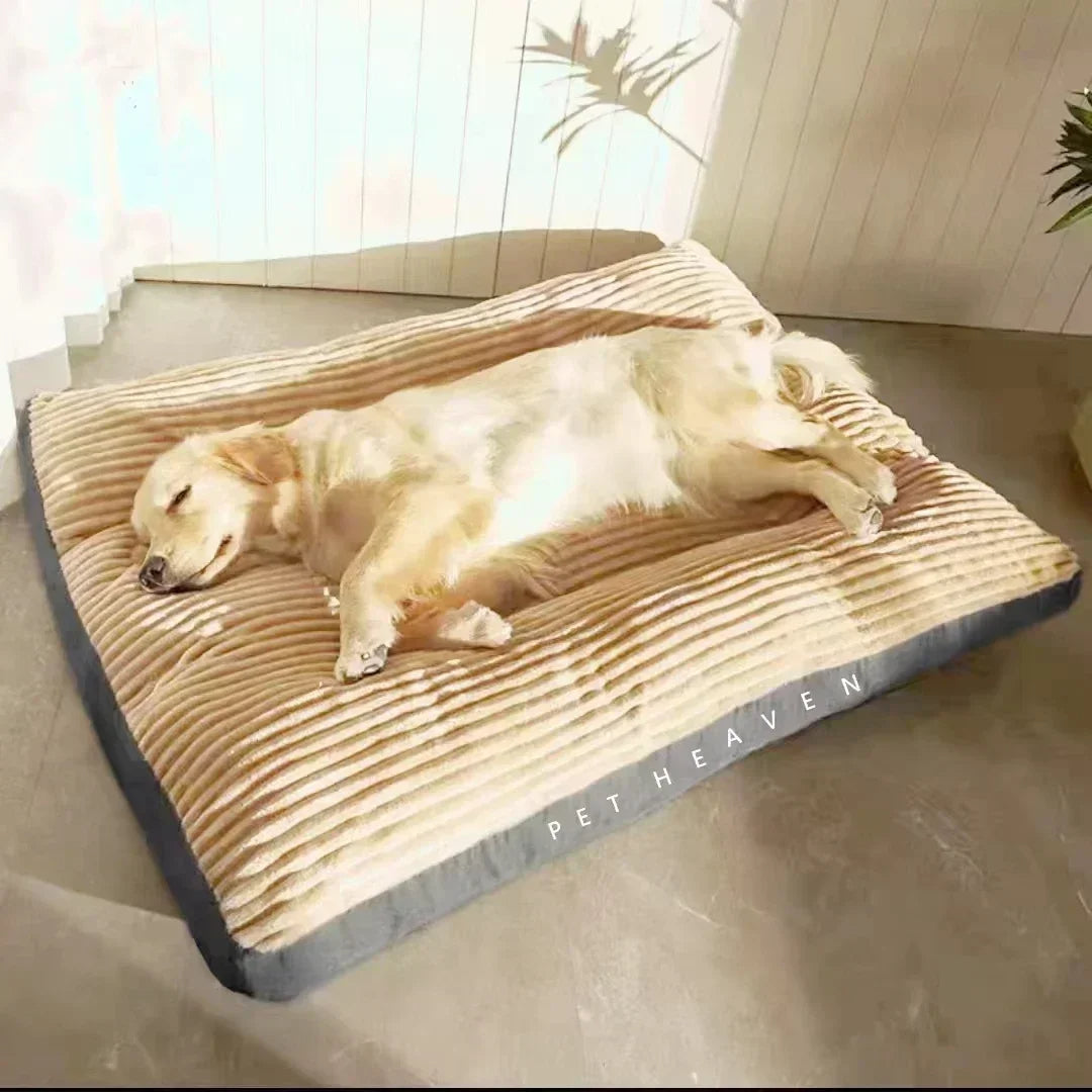 Oversized Corduroy Dog Bed – Thick, Comfortable Sleeping Mat for Medium & Large Dogs, Removable & Washable Pet Sofa