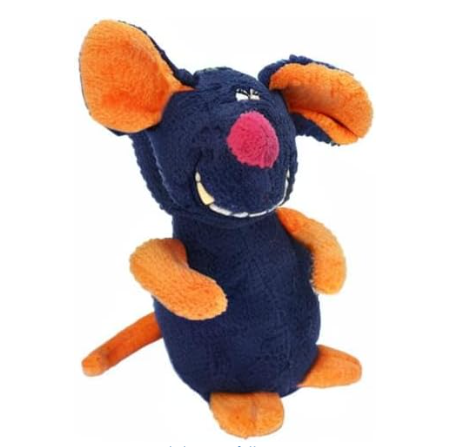 Multipet Deedle Dude – Singing Blue Mouse Plush Toy for Dogs (8")